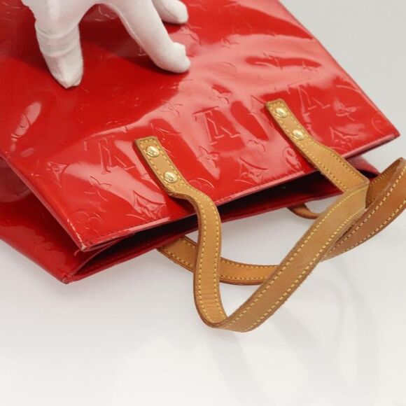 Louis Vuitton Reade Handbag Monogram Vernis Red Patent_Leather Bag (Pre-Owned) - Picture 15 of 16